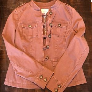Soft pink jacket from Loft size medium